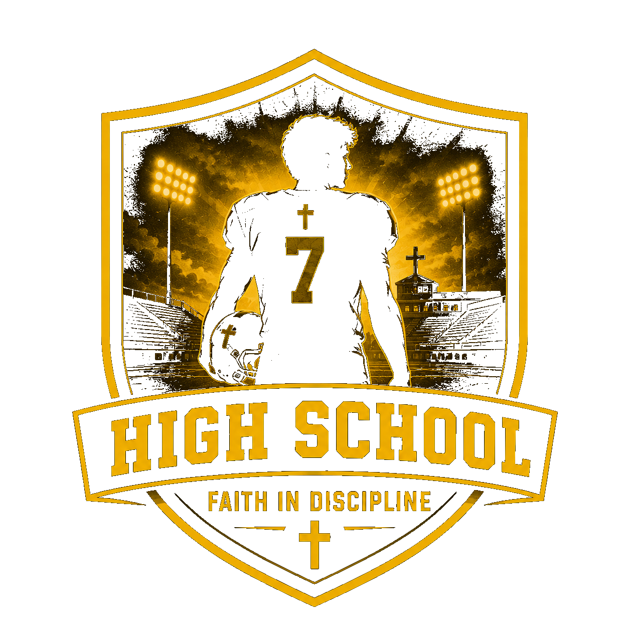 high school badge
